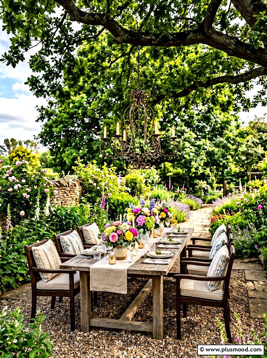 Garden Dining Area - 25 summer backyard entertaining ideas