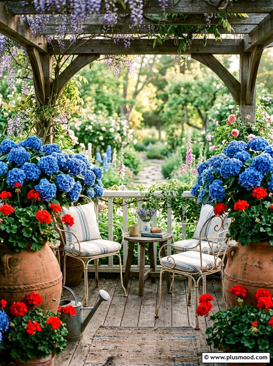 Garden Floral Arrangement - 25 summer porch party ideas