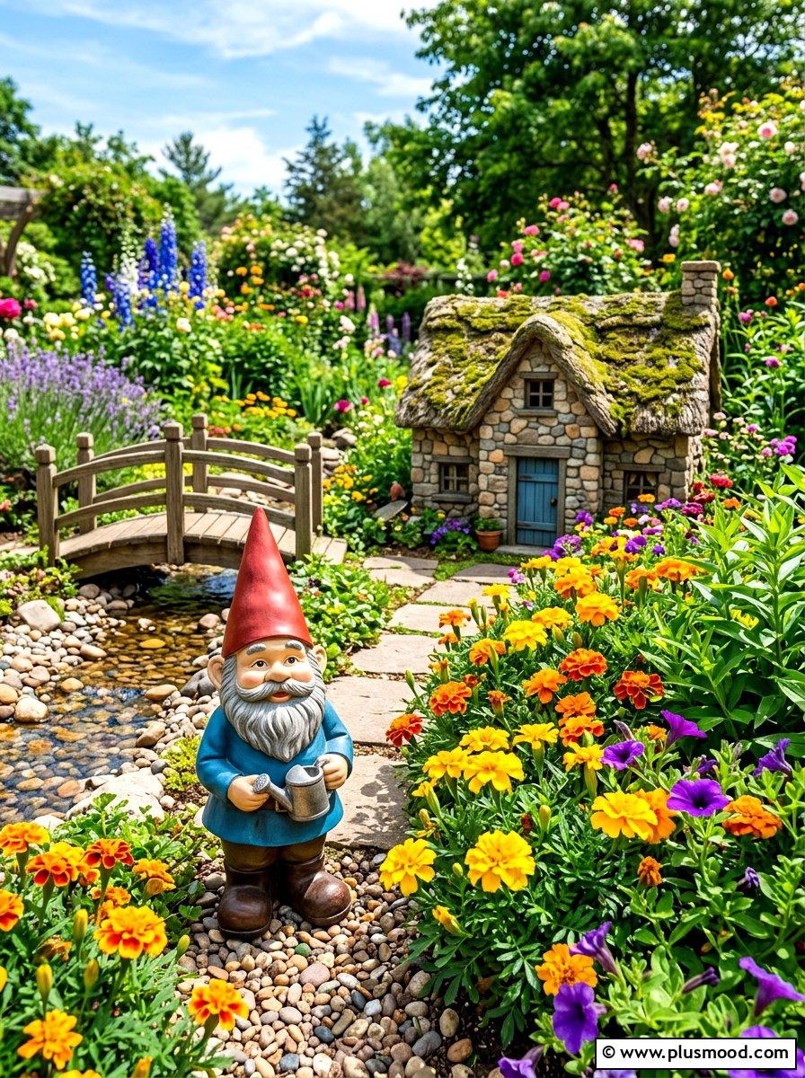 Garden Gnome Statue - 25 summer garden statue ideas
