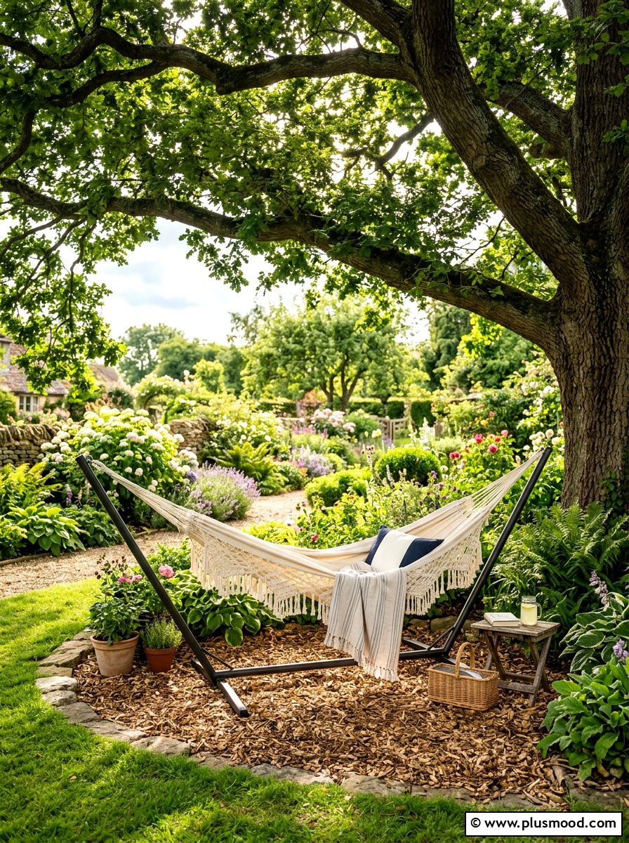 Garden Hammock Stand - 25 summer garden makeover ideas