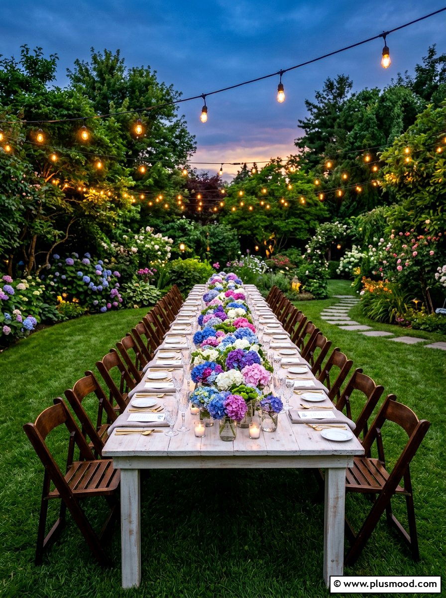 Garden Party Hydrangea - 25 late summer hydrangea decor ideas