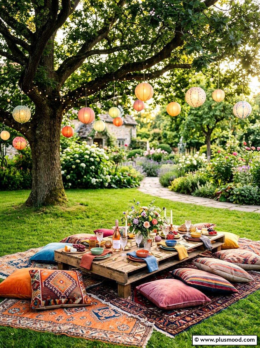 Garden Party Picnic Setup - 25 summer outdoor dining ideas