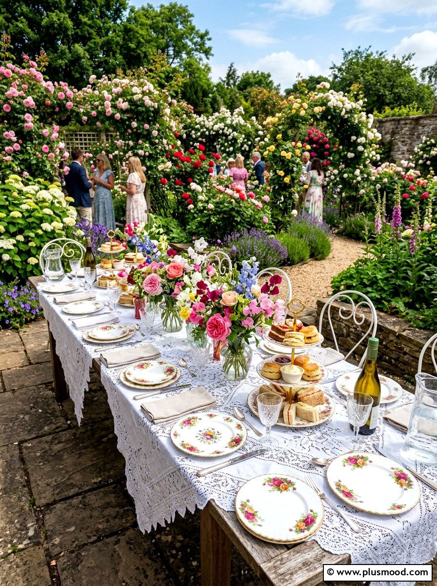 Garden Party Table - 25 summer outdoor buffet ideas