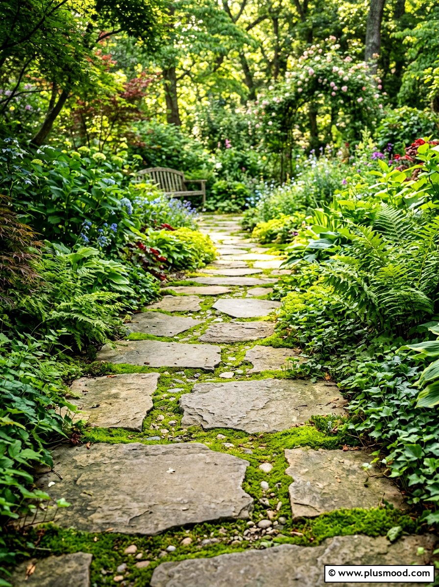 Garden Path Stepping Stones - 25 summer backyard refresh ideas