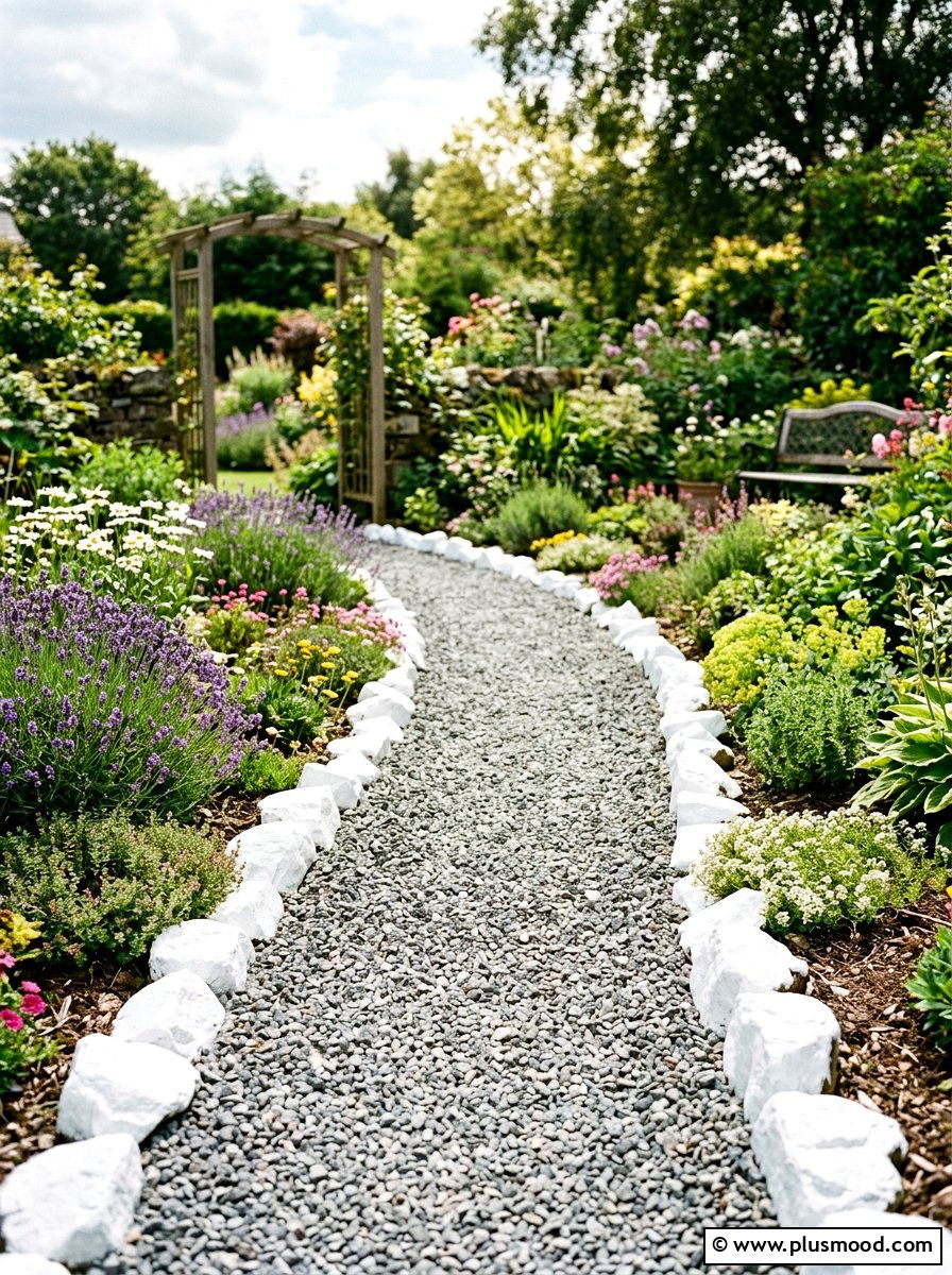 Garden Path Stone - 25 painted rock ideas with glow in the dark paint