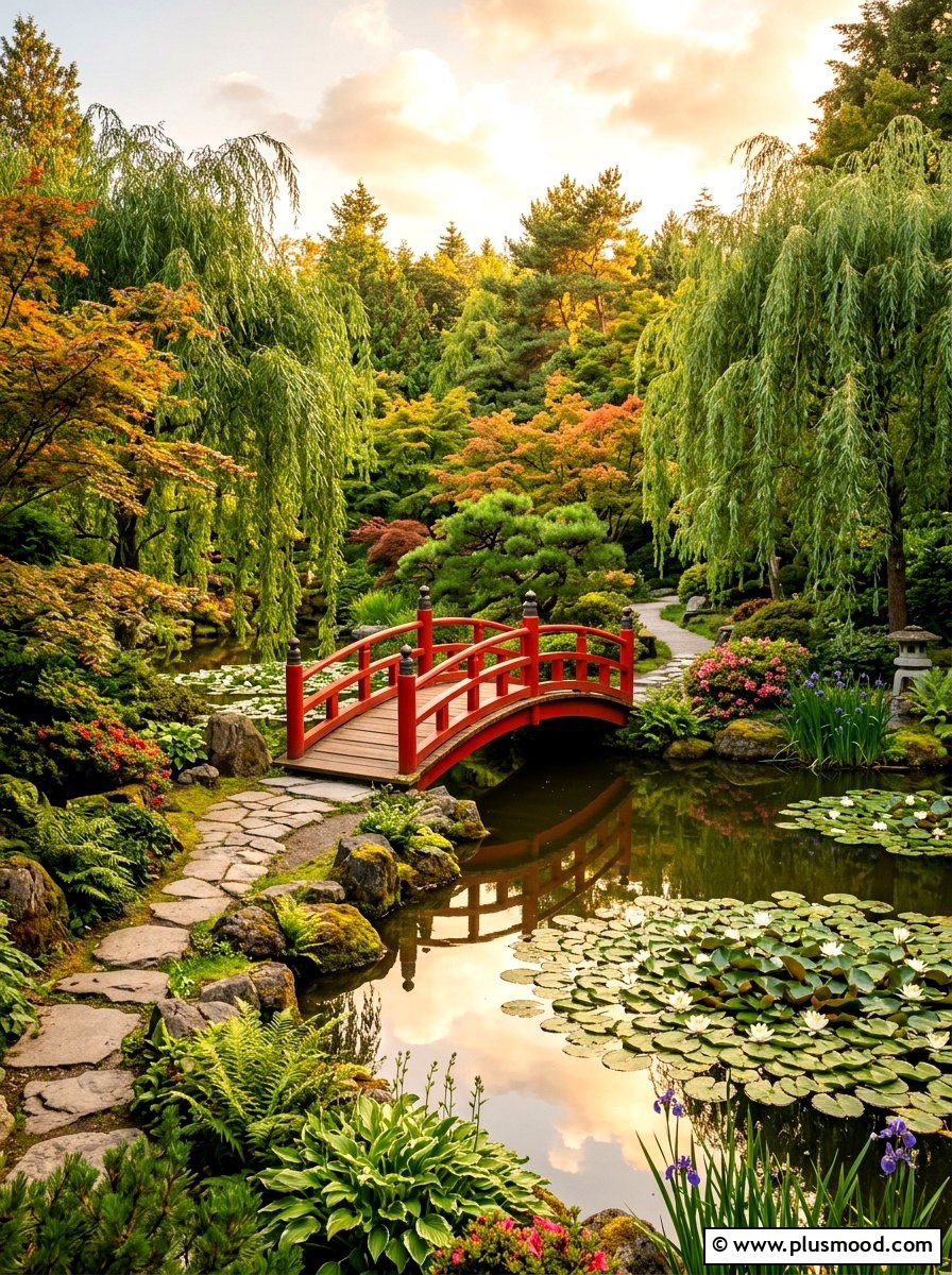 Garden Pond With Bridge - 25 summer pond ideas for backyard
