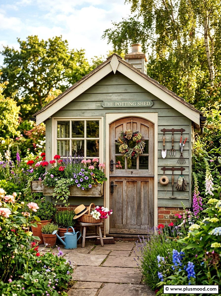 Garden Potting Shed - 25 summer backyard garden ideas