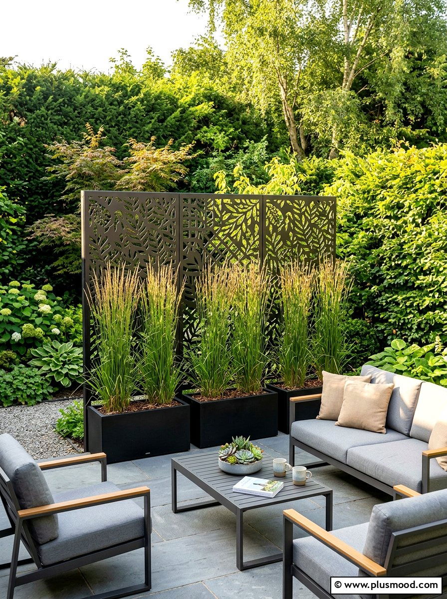 Garden Privacy Screen - 25 summer small garden ideas