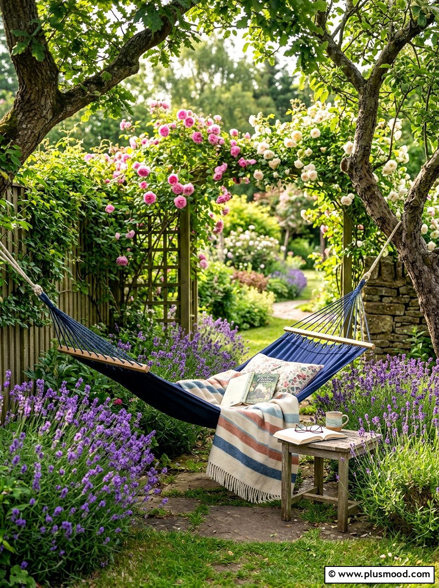 Garden Reading Hammock - 25 summer backyard hammock ideas