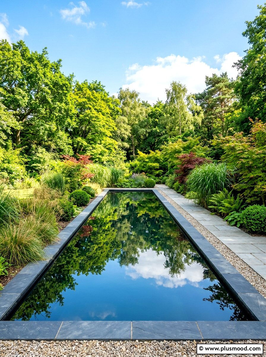 Garden Reflecting Pool - 25 summer sensory garden ideas