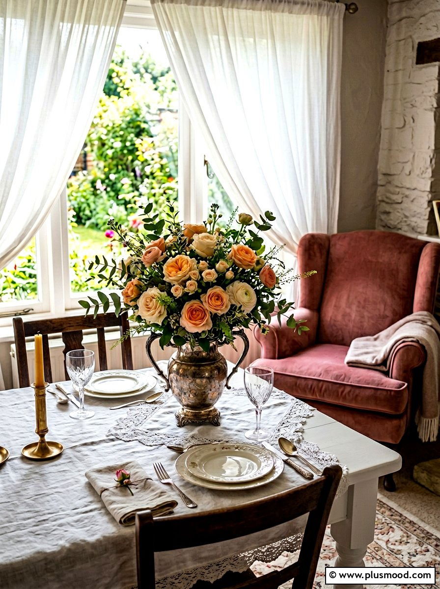 Garden Rose Bouquet - 25 late summer centerpiece ideas
