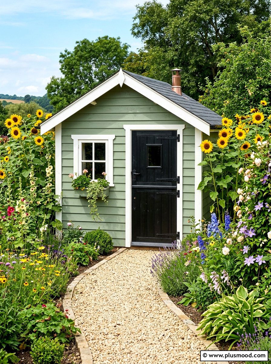 Garden Shed Paint - 25 summer garden refresh ideas