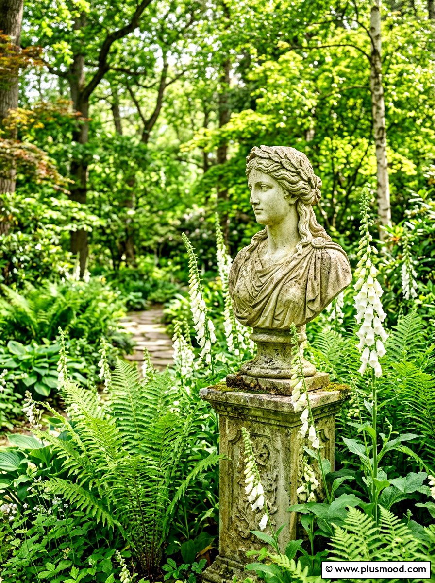 Garden Statue Decor - 25 summer garden refresh ideas