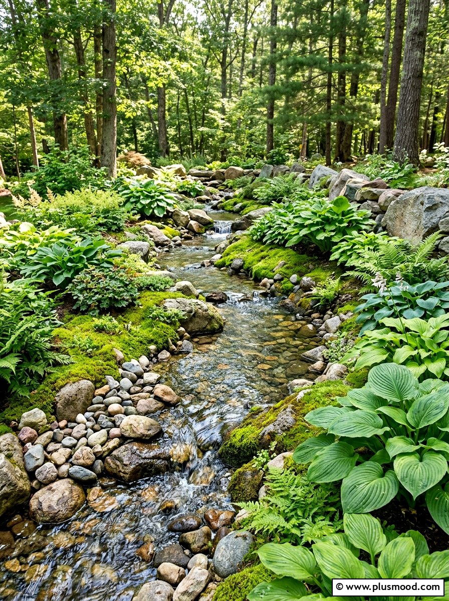 Garden Stream With Rocks - 25 outdoor garden decor ideas with water features