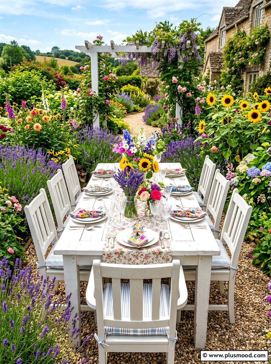 Garden Table Dining - 25 summer backyard dining ideas