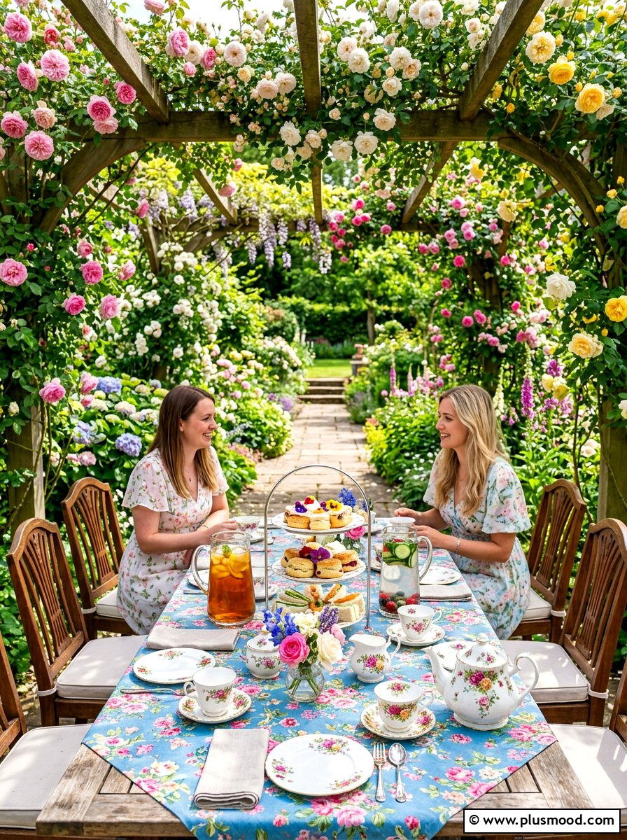 Garden Tea Party Table - 25 summer drink station ideas for summer
