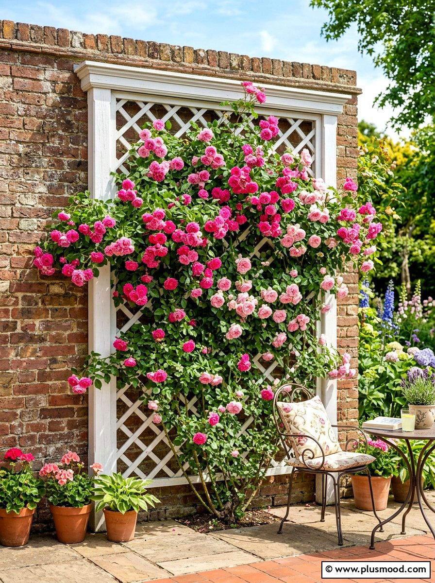 Garden Trellis Installation - 25 summer small yard ideas for summer