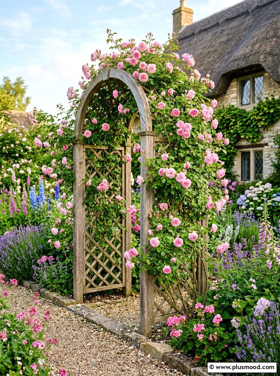 Garden Trellis - 25 budget summer backyard makeover ideas