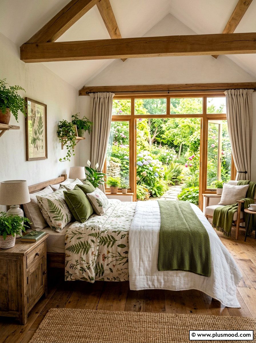Garden View Bedroom - 25 summer cottage bedroom ideas