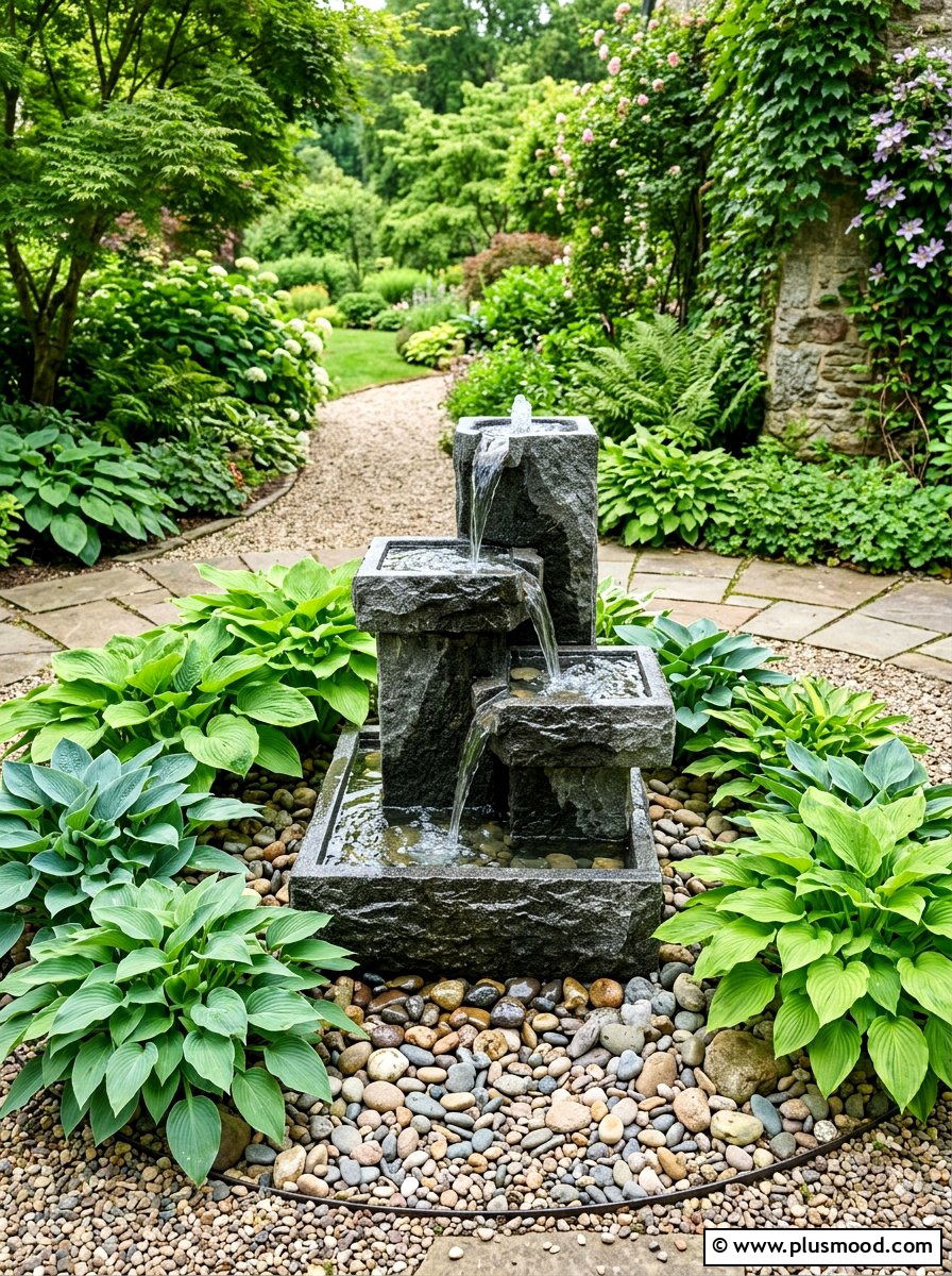 Garden Water Fountain - 25 popular summer backyard ideas