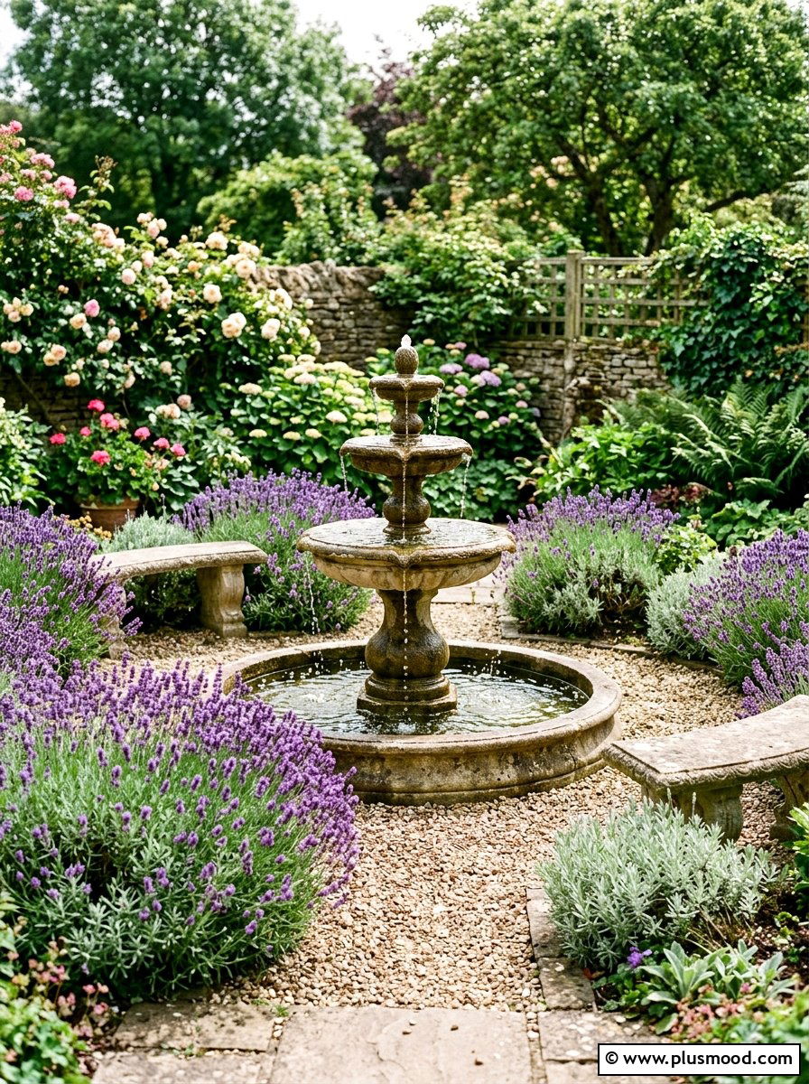 Garden Water Fountain - 25 summer patio ideas for hot weather
