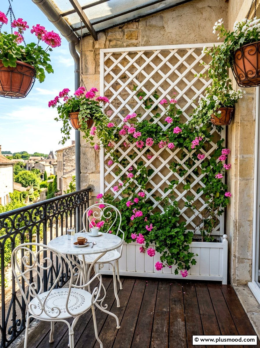 Garden lattice panel - 25 summer balcony privacy ideas