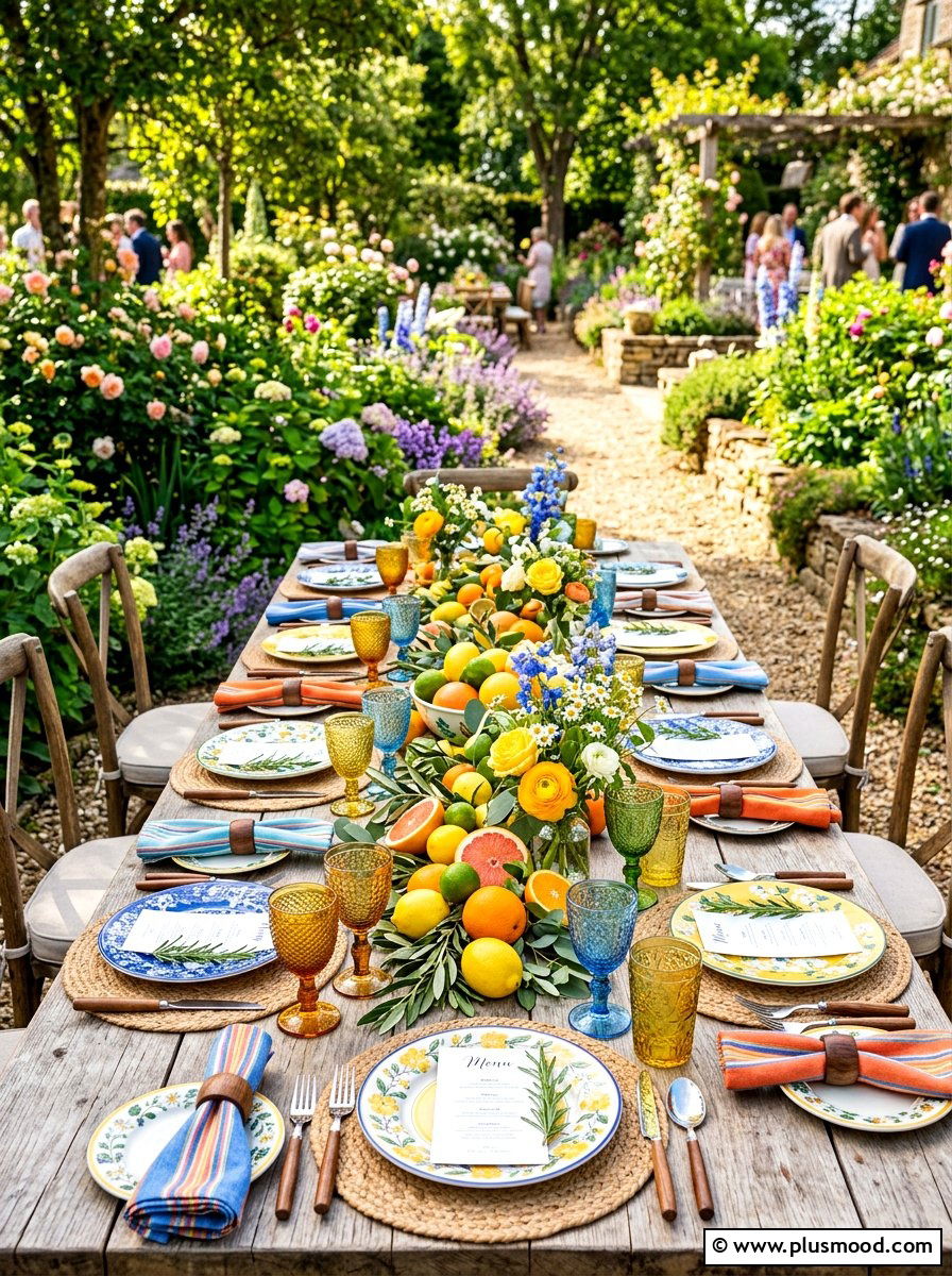 Garden party tablescape - 25 late summer entertaining ideas