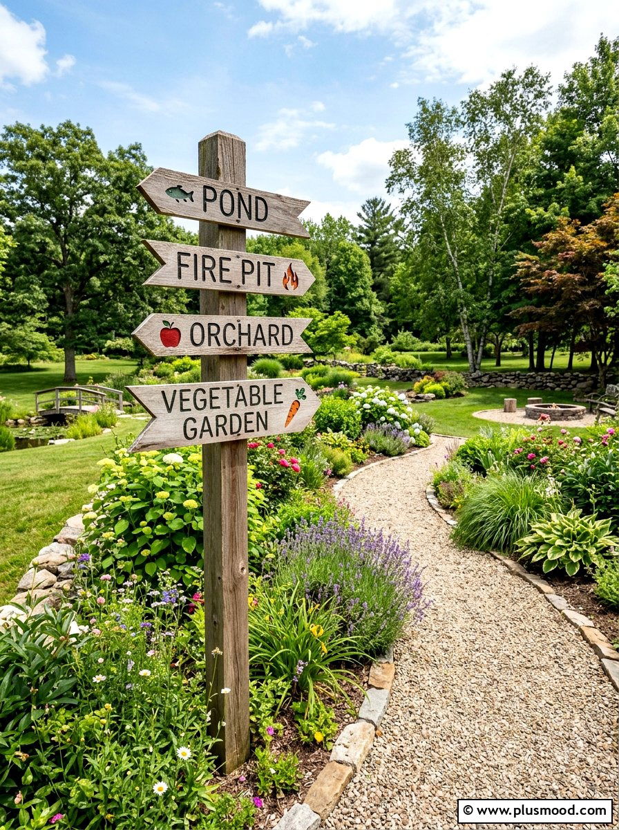25 Outdoor Garden Decor Ideas With Wood Signs