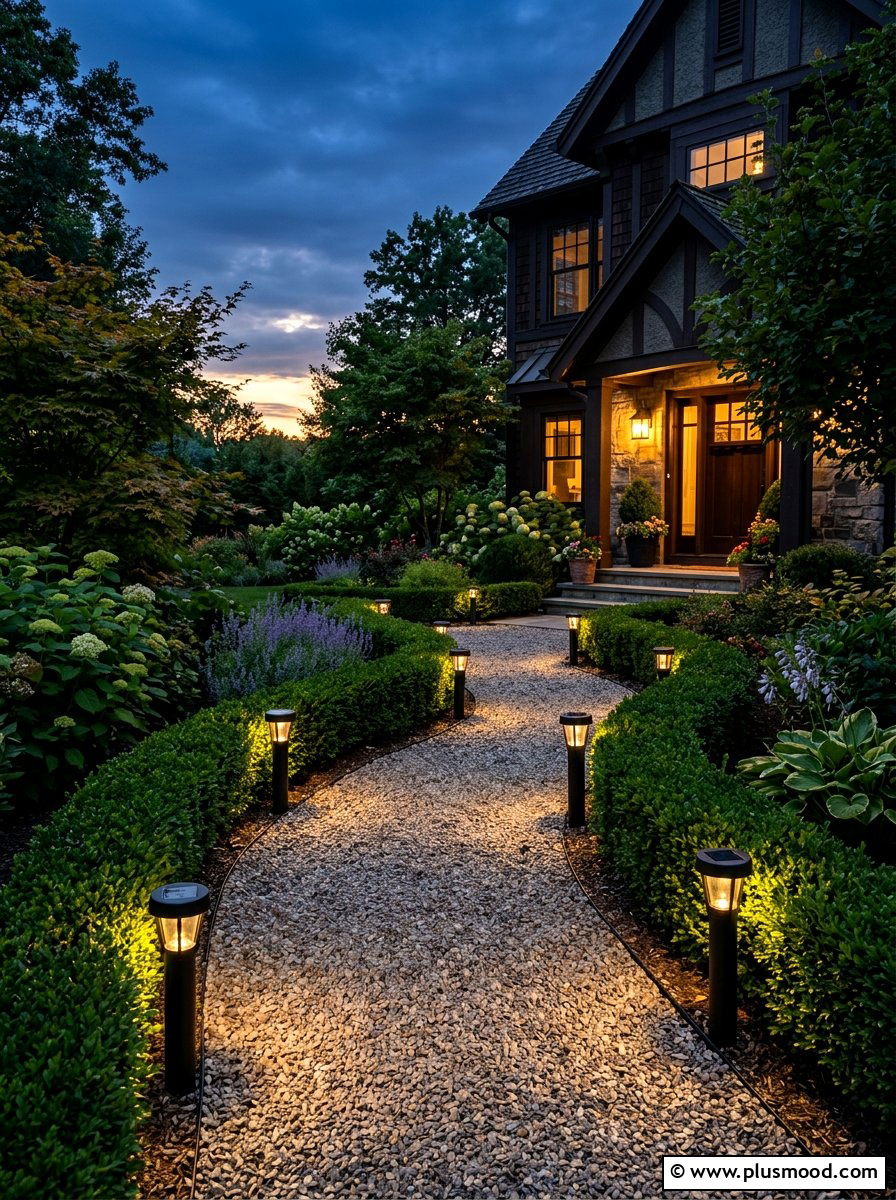 Garden pathway lights - 25 summer to fall outdoor entertaining ideas