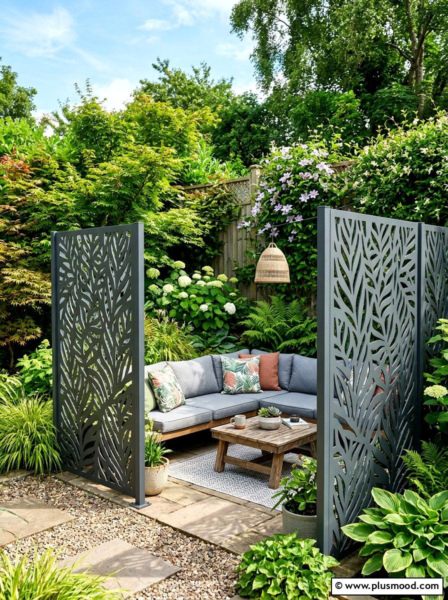 Garden privacy screen - 25 summer garden decor ideas