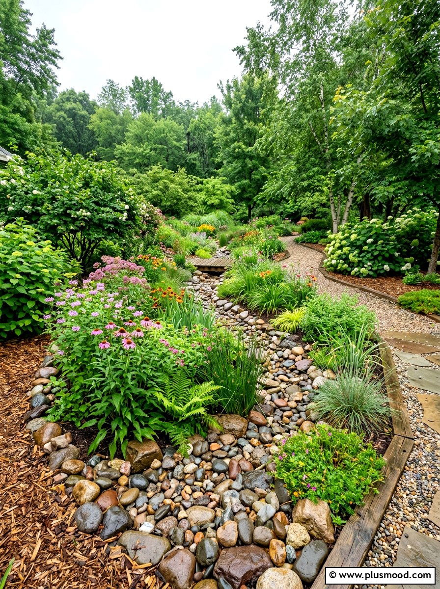 Garden rain bed - 25 summer hot weather landscaping ideas