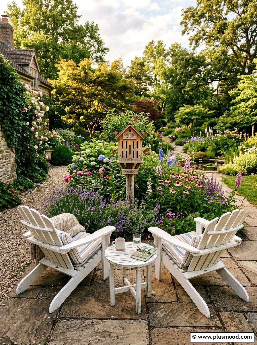 Garden seating area
