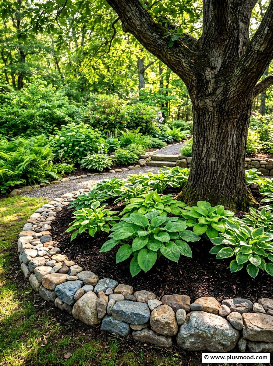 Garden stone border - 25 summer cheap curb appeal ideas for summer