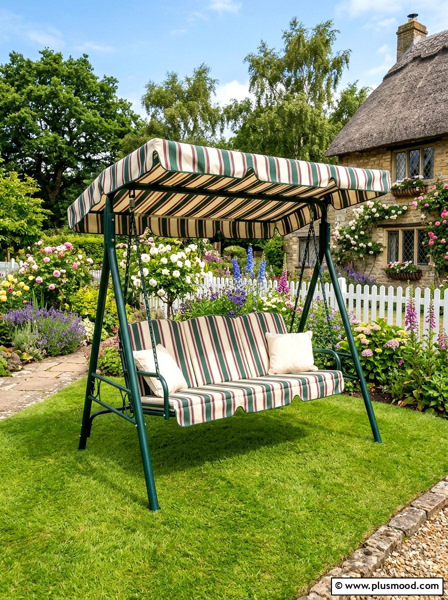 Garden swing chair - 25 summer backyard seating ideas