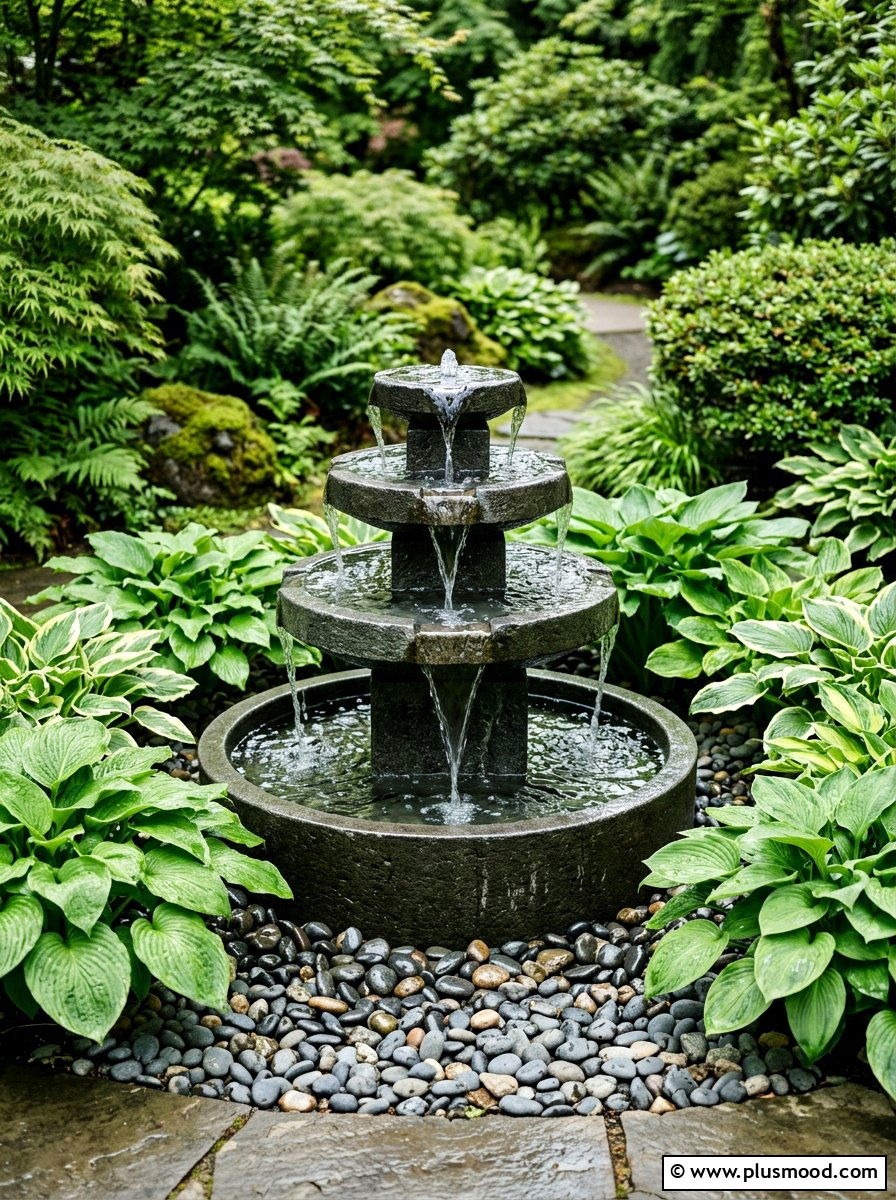 Garden water fountain - 25 summer garden decor ideas