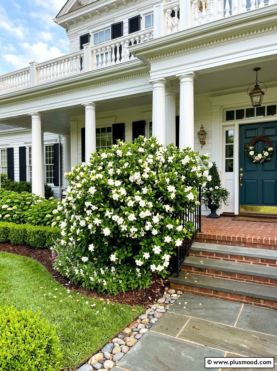 Gardenia bush landscaping - 25 summer foundation planting ideas for summer