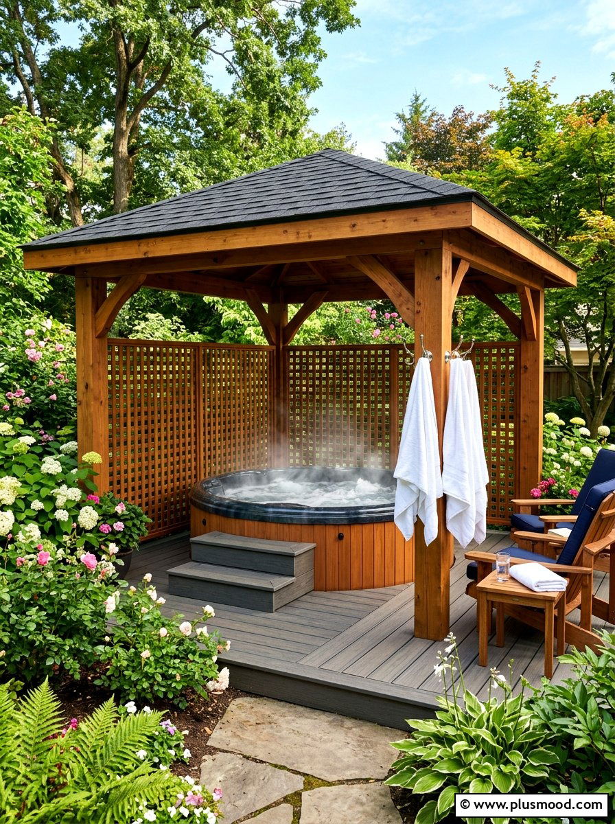 Gazebo With Hot Tub - 25 summer backyard gazebo ideas
