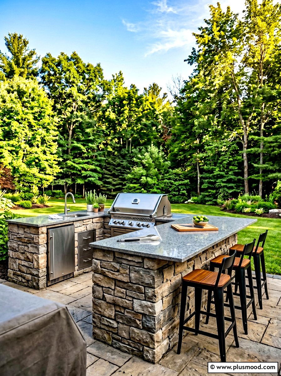 Geometric Concrete Pavers - 25 summer modern landscaping ideas