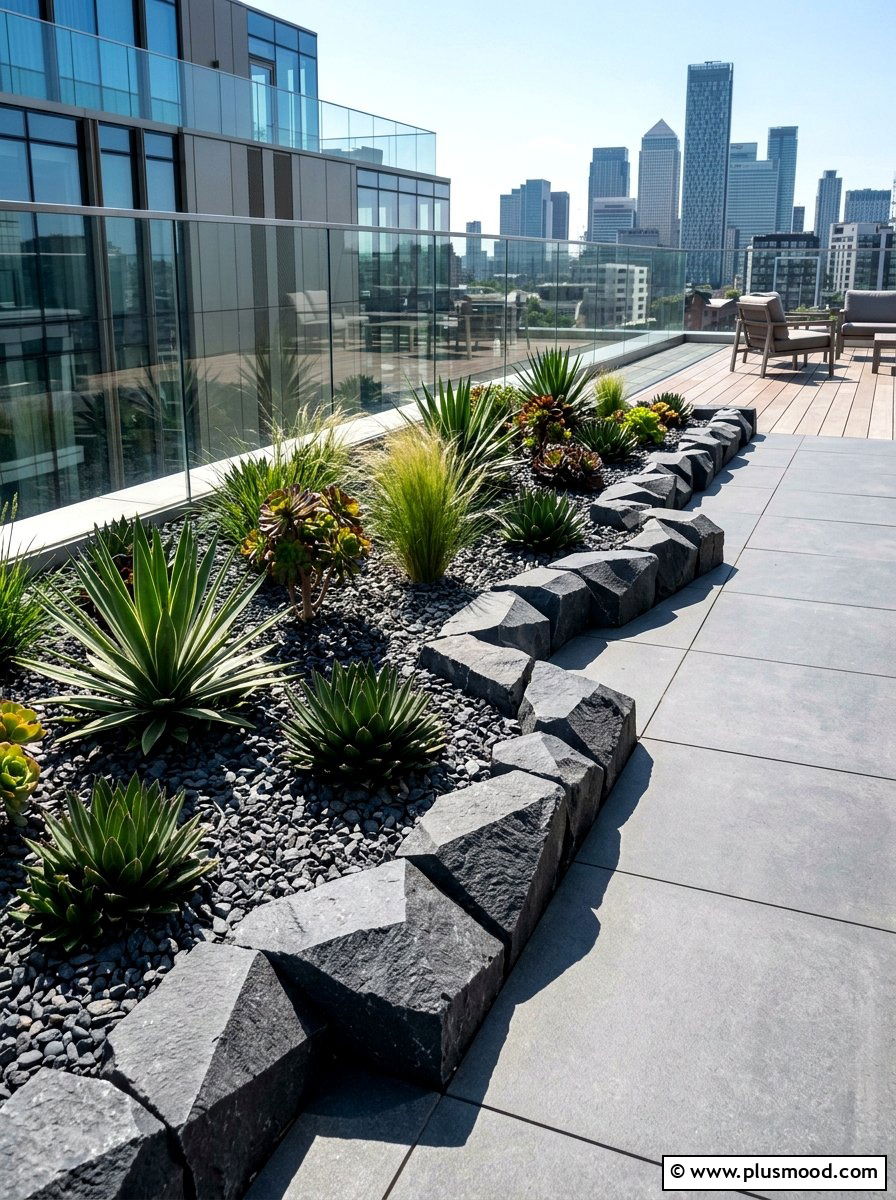 Geometric garden rocks - 25 painted rock ideas for spring garden