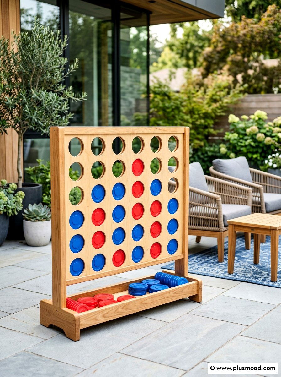 Giant Connect Four - 25 summer backyard family fun ideas