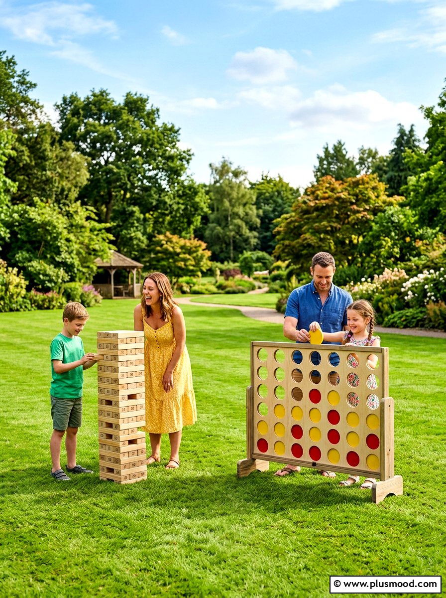 Giant Lawn Games - 25 summer family gathering ideas outdoors