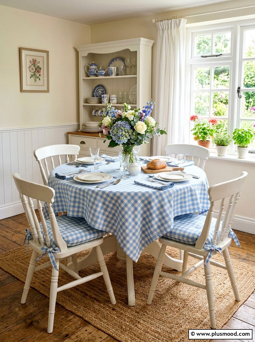 Gingham Pattern Accent - 25 summer interior decor ideas