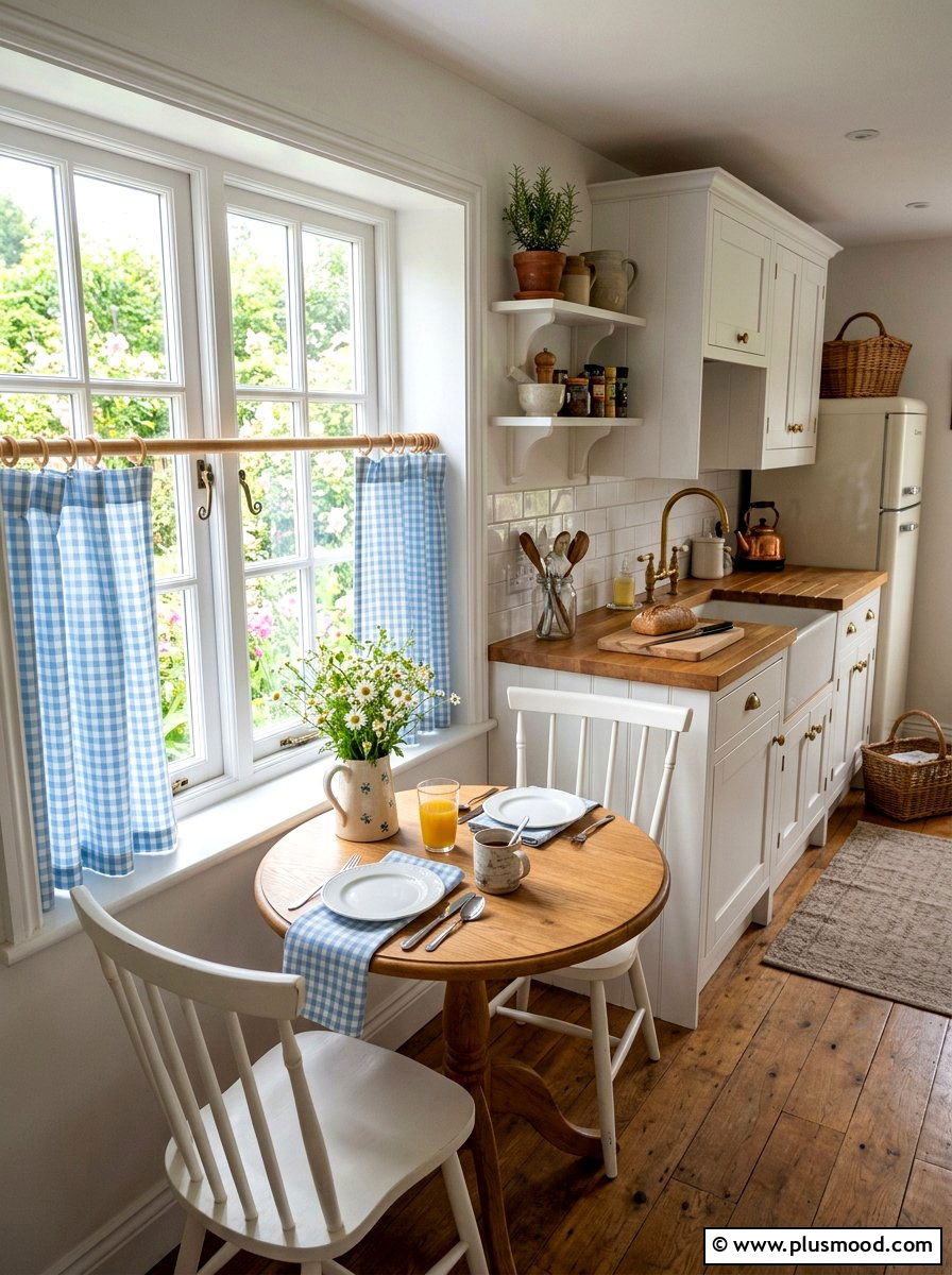 Gingham Pattern Decor - 25 summer small kitchen decor ideas