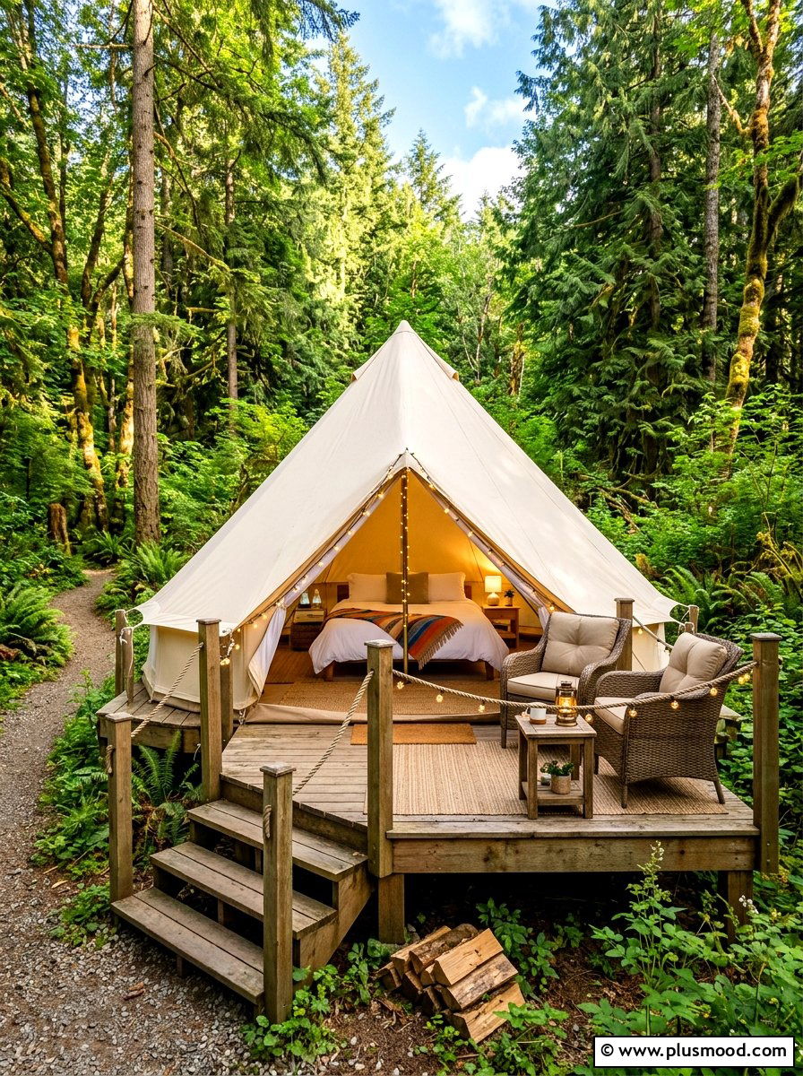 Glamping Guest Suite - 25 summer backyard hosting ideas