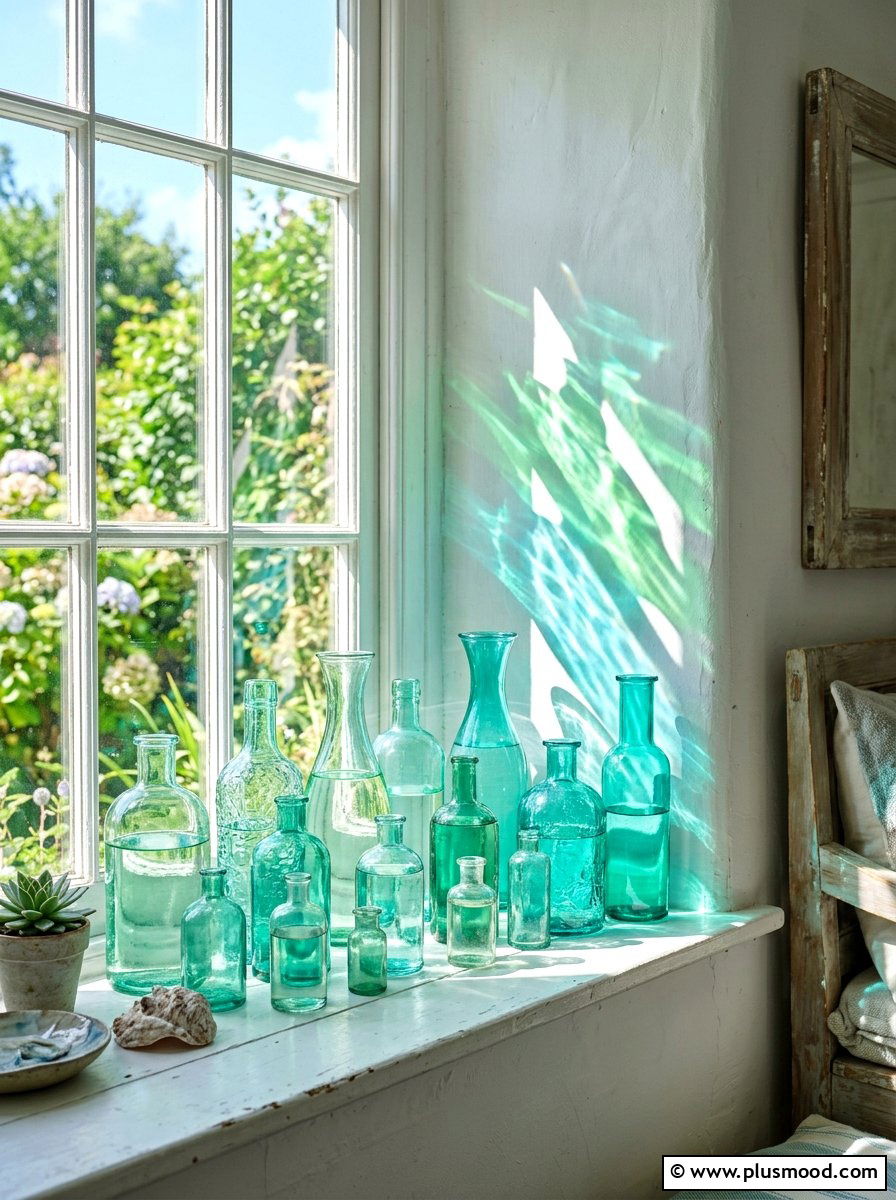 Glass Bottle Decor - 25 simple summer home decor ideas