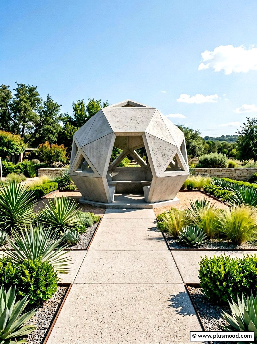 Glass Fiber Reinforced Concrete Dodecagon - 25 summer garden fountain ideas