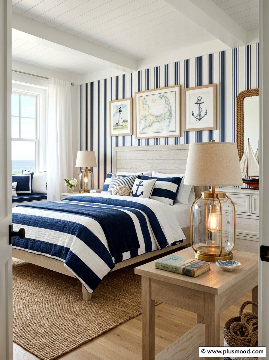 Glass Lantern Table Lamp - 25 summer bedroom lighting ideas