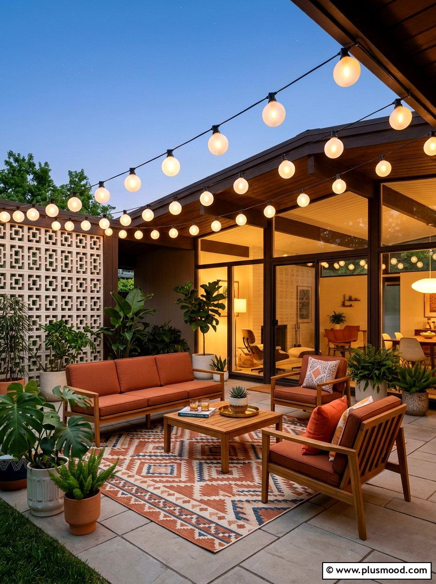 Globe String Lights - 25 summer patio lighting ideas