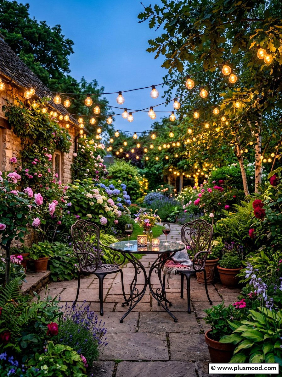 Globe string lights - 25 summer patio ideas with string lights