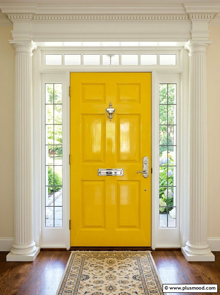25 Summer Yellow Front Door Ideas for Instant Curb Appeal